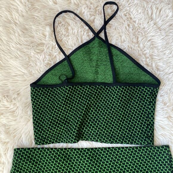 Zara Jacquard Print Halter Neck Top Mini Skirt Set - Picture 6 of 8